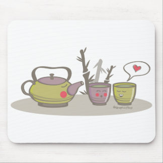 glückliches Tee mousepad