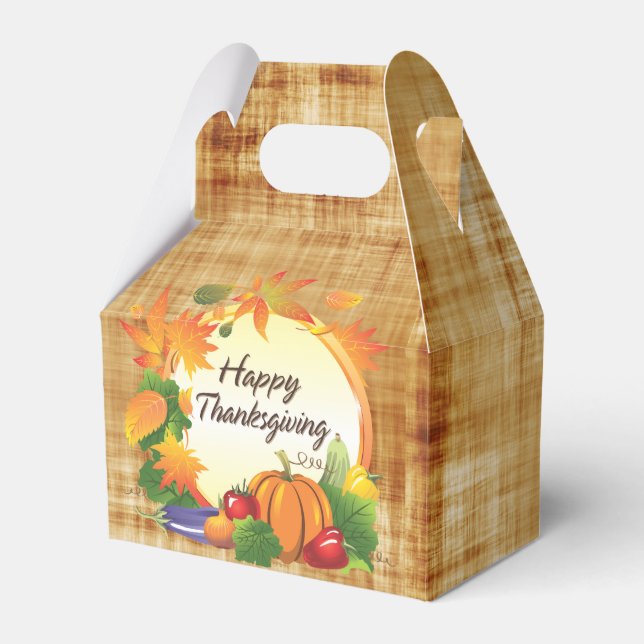 Glückliches Thanksgiving 5A Optionen Geschenkschachtel (Vorderseite)