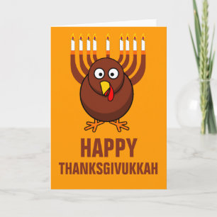 Glückliches Thanksgivukkah 2013 Feiertagskarte