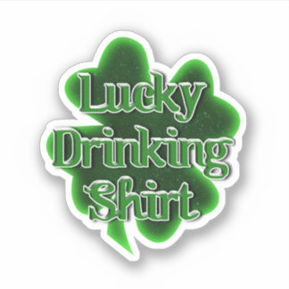 Glückliches Trink-Shirt St. Patrick's Day Aufkleber