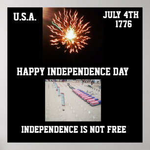 GLÜCKLICHES UNABHÄNGIGKEITSPOster Poster