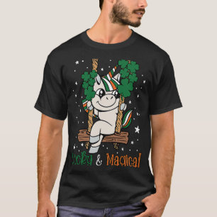 Glückliches und magisches Einhorn für Frauen für M T-Shirt