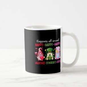 Glückliches Valentins St. Patrick Ostern Gnom Glüc Kaffeetasse