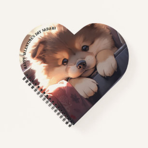 Glückliches Valentinstag-Geschenk Notizbuch