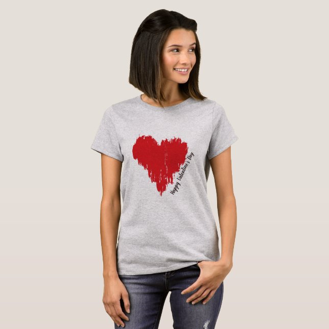 Glückliches Valentinstagt-shirt T-Shirt (Vorne ganz)