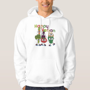 Glückliches veganes hoodie