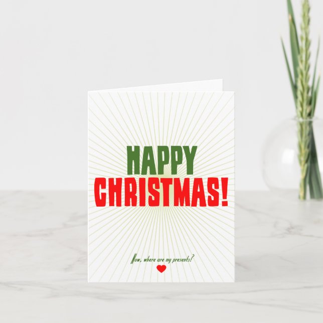 Glückliches Weihnachten - jetzt, wo meine (Vorderseite)