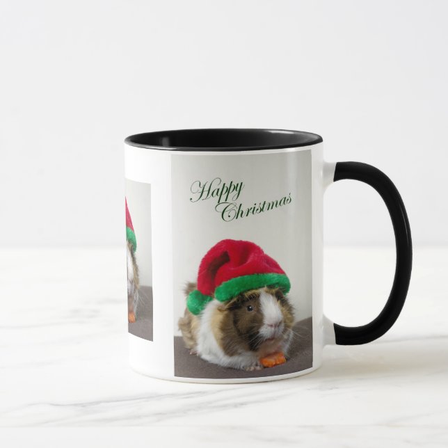 Glückliches Weihnachtsmeerschweinchen-Tasse Tasse (Rechts)