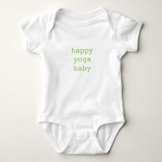 Glückliches Yoga-Baby-Bio Bodysuit Baby Strampler