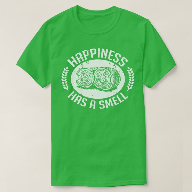 GLÜCKLICHKEIT HAT EIN SCHMELES Weiß T-Shirt (Design vorne)