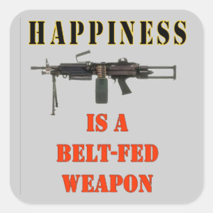 GLÜCKLICHKEIT QUADRATISCHER AUFKLEBER