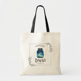 Glücklichste Diwali Aquarellsterne individuell anp Tragetasche