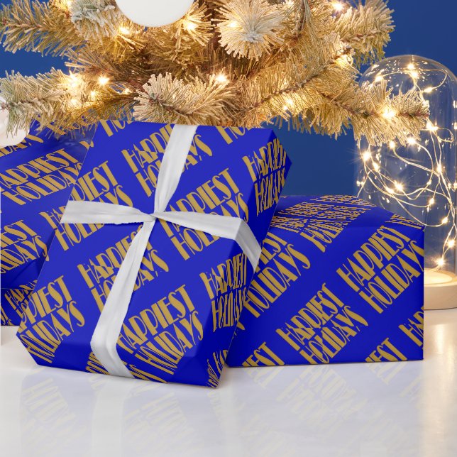 glücklichste Feiertage Geschenkpapier (Feiertage)