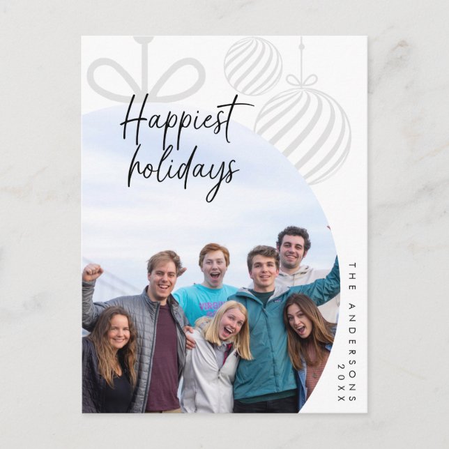 Glücklichste Ferien, Familienurlaub, Foto, Saisong Postkarte (Vorderseite)