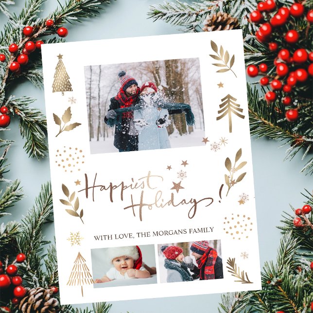 Glücklichste Festtage Stars Pine Tree Foto Ankündigung (Von Creator hochgeladen)