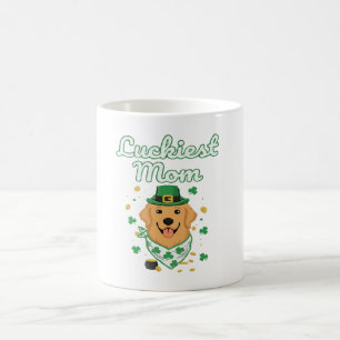 Glücklichste Golden Retriever-Mutter St. Patrick's Kaffeetasse