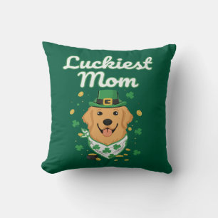 Glücklichste Golden Retriever-Mutter St. Patrick's Kissen