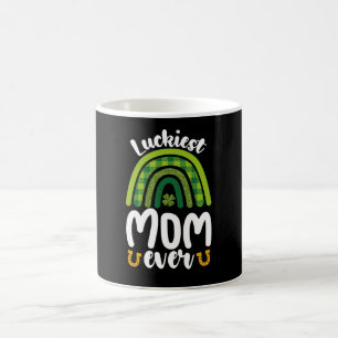 Glücklichste Mama je Familie St Patrick's Day Kaffeetasse