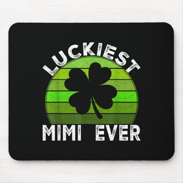 Glücklichste Mimi Shamrocks Glücklicher St. Patric Mousepad (Vorne)