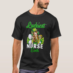 Glücklichste Pflegekraft überhaupt Frohen Patrick' T-Shirt