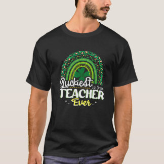Glücklichster 1. Klasse Lehrer je Cool Rainbow St  T-Shirt