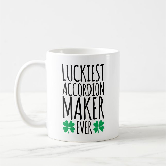 Glücklichster Accordion Maker je Kaffeetasse (Links)