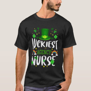 Glücklichster Agentur-Krankenschwester St. Patrick T-Shirt