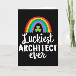 Glücklichster Architekt Aller Zeiten St. Patrick's Karte