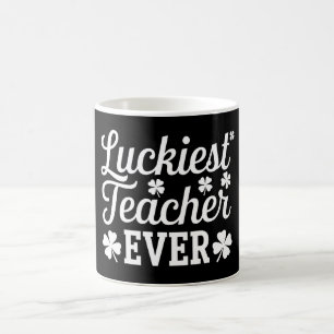 Glücklichster Lehrer, der je St. Patrick's Day unt Kaffeetasse