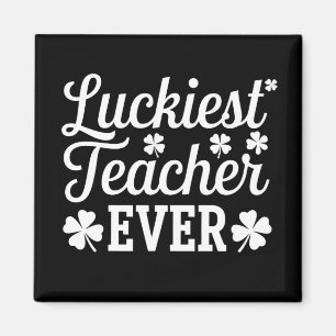Glücklichster Lehrer, der je St. Patrick's Day unt Magnet