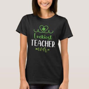Glücklichster Lehrer je Happy Saint Patrick's Day  T-Shirt