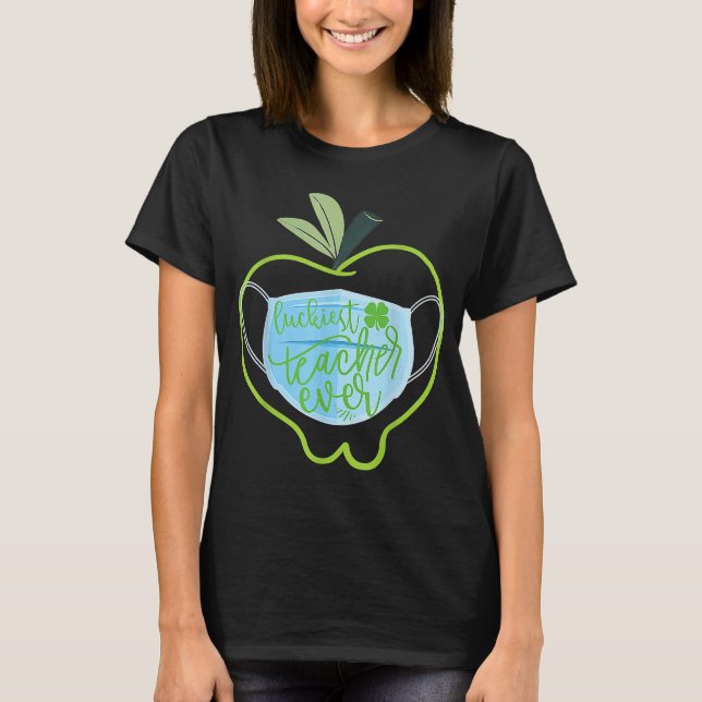 Glücklichster Lehrer je Happy Saint Patrick's Day  T-Shirt (Vorderseite)