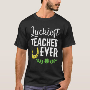 Glücklichster Lehrer je Happy Saint Patrick's Day T-Shirt