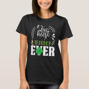 Glücklichster Lehrer je Happy Saint Patrick's Day T-Shirt
