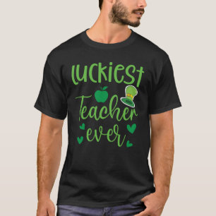 Glücklichster Lehrer je Happy Saint Patrick's Day T-Shirt