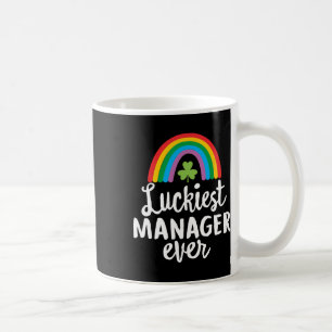Glücklichster Manager Aller Zeiten St. Patrick Tag Kaffeetasse