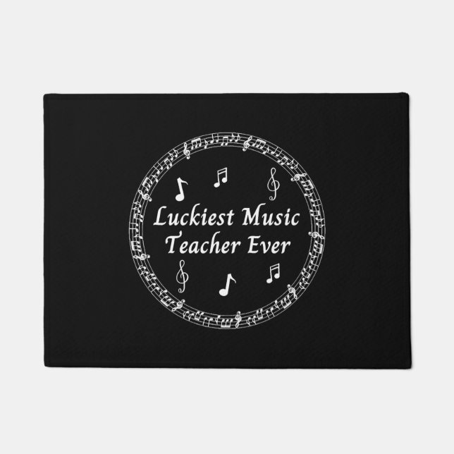 Glücklichster Musiklehrer je Fußmatte (Vorderseite)