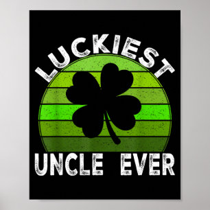 Glücklichster Onkel Shamrocks Glücklicher St. Patr Poster