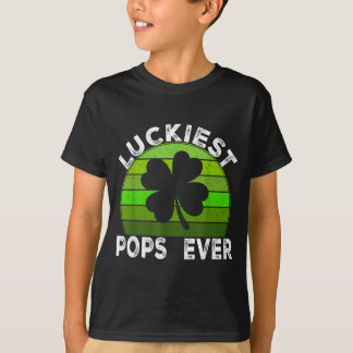 Glücklichster Papa ever Shamrocks Glücklicher St. T-Shirt