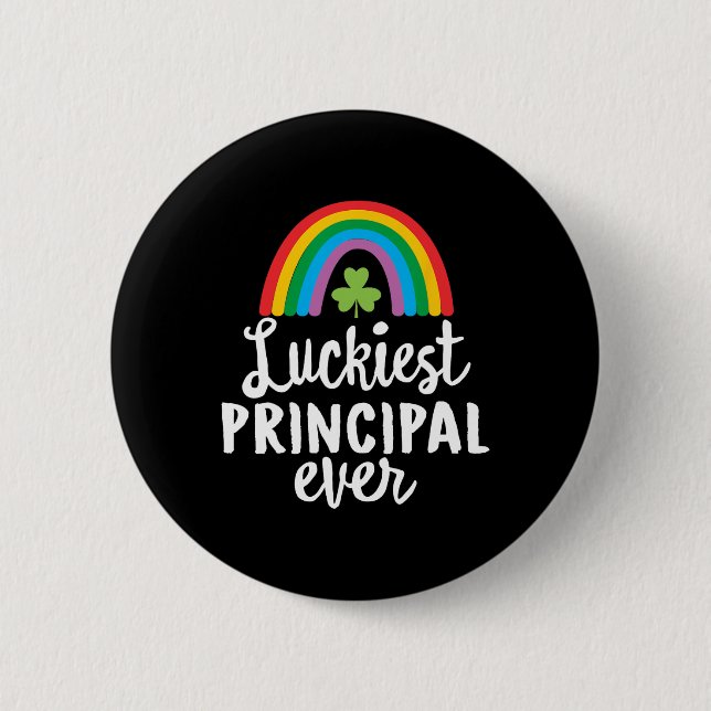Glücklichster Schulleiter Aller Zeiten St Patrick  Button (Vorderseite)