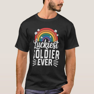 Glücklichster Soldat Aller Zeiten St Patricks Day T-Shirt