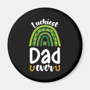 Glücklichster Vater je Familie St Patrick's Day Magnet