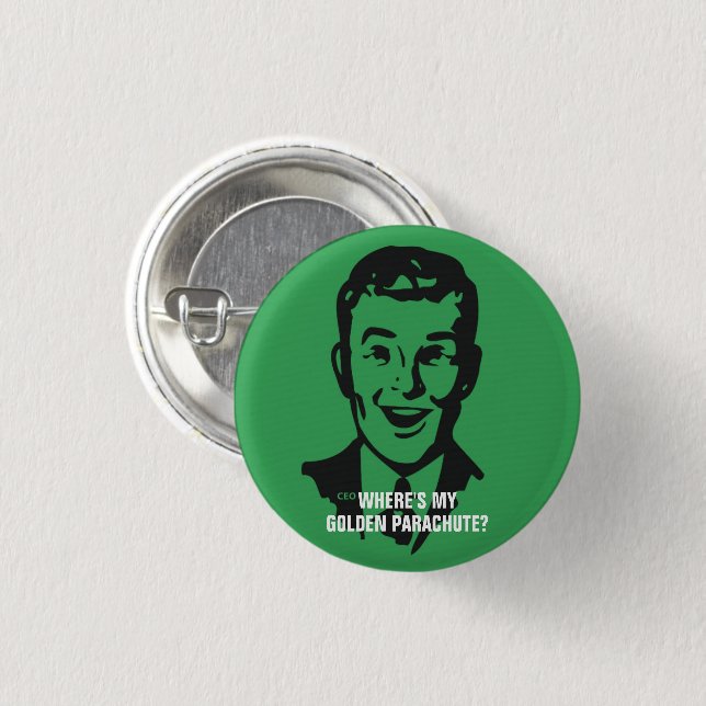 Glückloser CEO-Button Button (Vorne & Hinten)