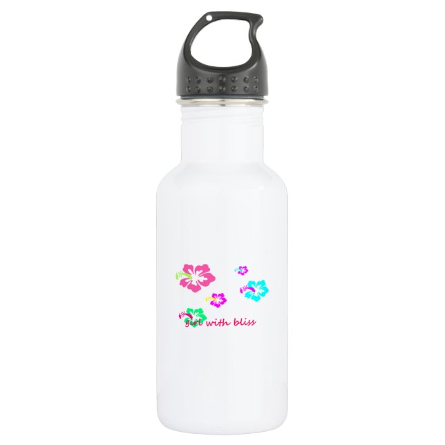 Glücks-Freiheits-Aluminium 16 Unze Trinkflasche (Vorderseite)