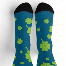 Glücks-Vier-Blatt-Klee-Socken St. Patrick’s Tag