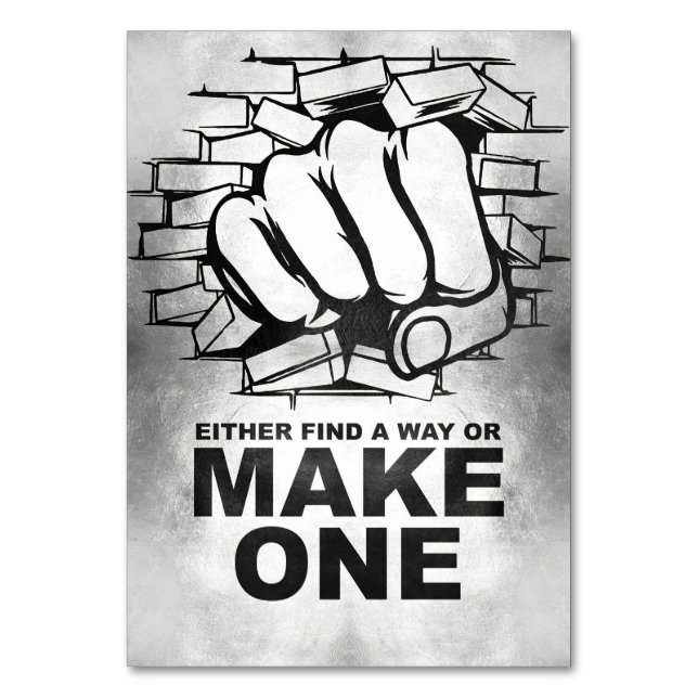 Glücksangebot finden Sie entweder einen Weg oder m Tischnummer (Vorderseite)