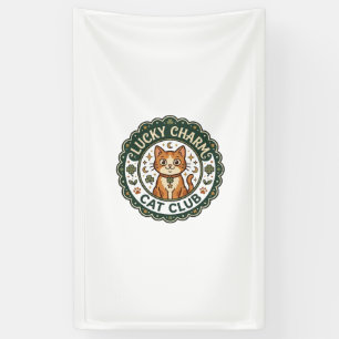 Glücksbringer-Katze POD Vektorgrafik - Glücksbring Banner