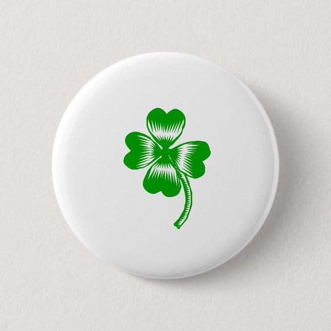 Glücksbringer St. Patrick's Day Geschenk Button (Vorderseite)