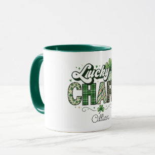 Glücksbringer Süße Stoff-Optik Süßer St. Patrick's Tasse