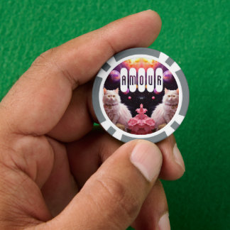 Glückschips für Katzenliebhaber Pokerchips